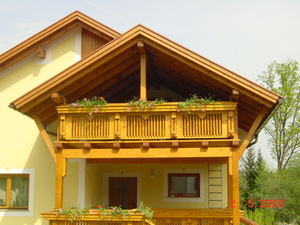 Terrassenberdachung aus Holz